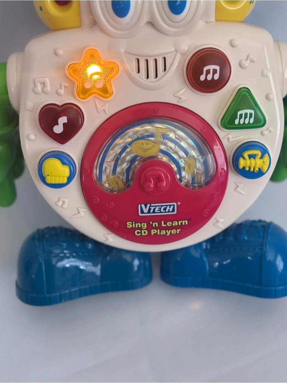 Vintage Vtech Sing n Learn CD Player ~ Educational, Lights Sounds & Music! 🎶